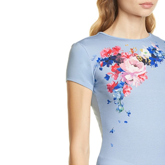 Ted Baker London Raspberry Ripple Fitted Tee - Picture 4 of 5